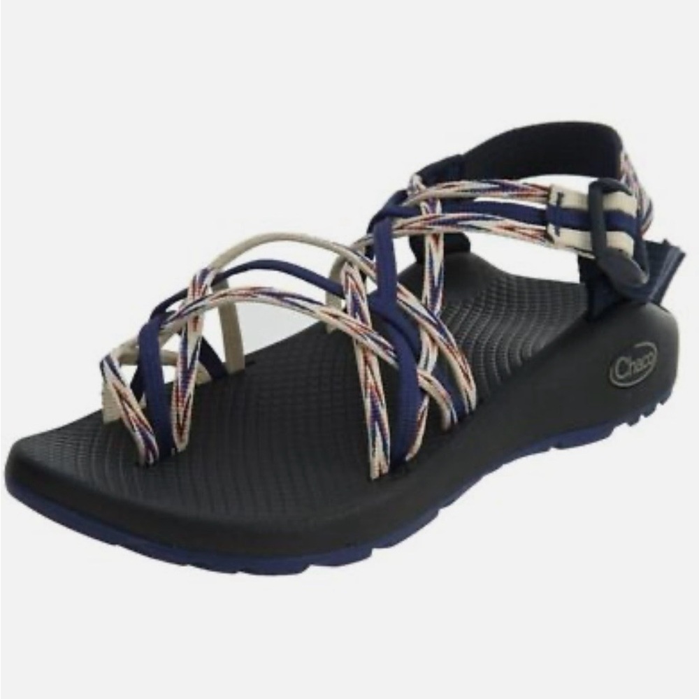 Women’s Chaco ZX3 Blue/White Strappy Sport or Water Sandals- 8